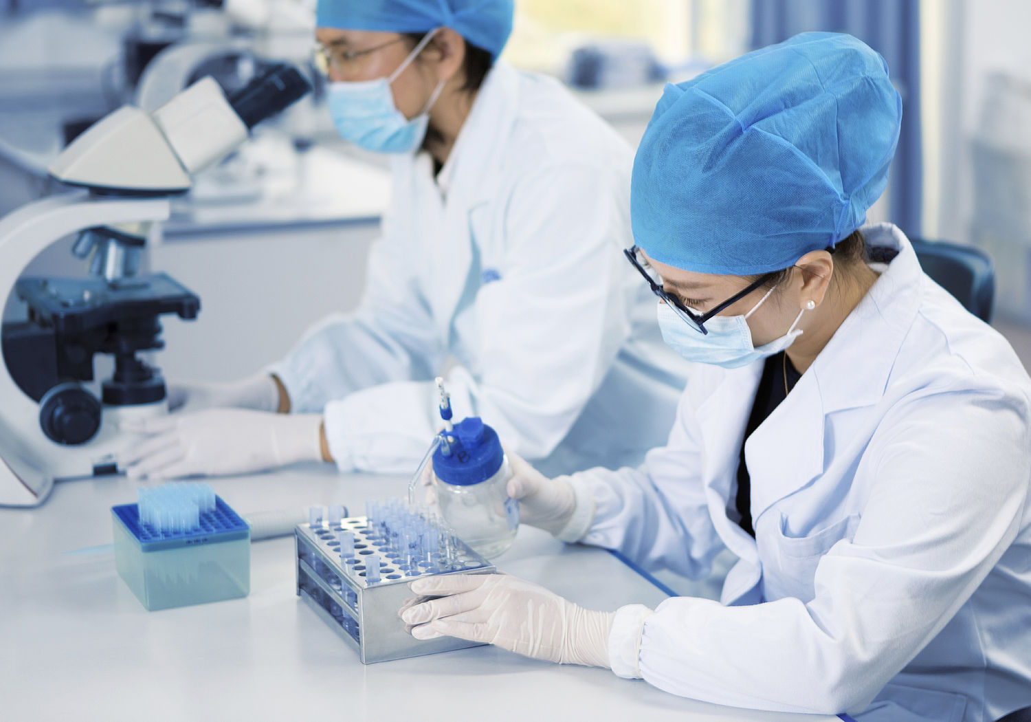 Image showing two scientists in a laboratory