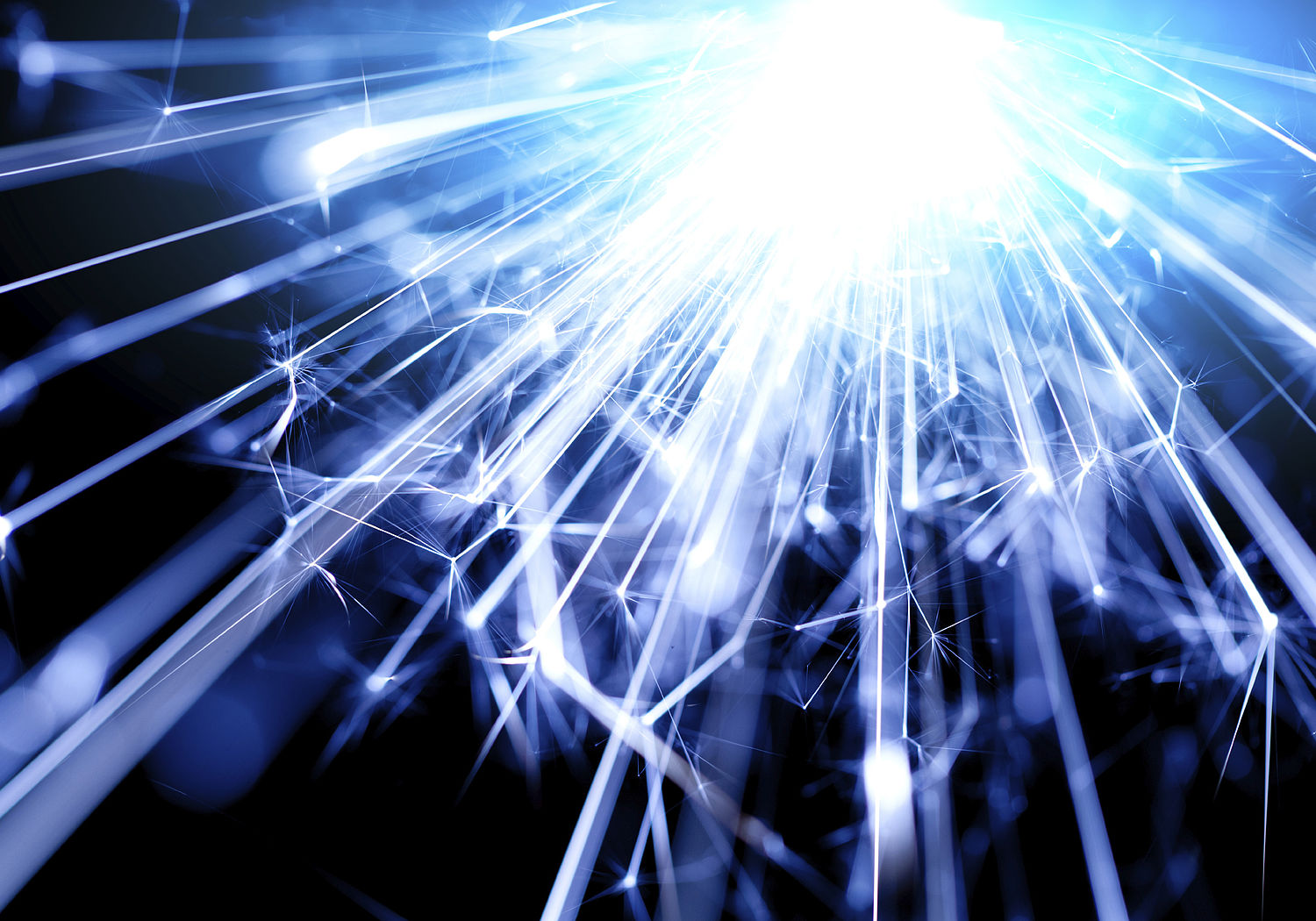 Image showing a blue flare of light