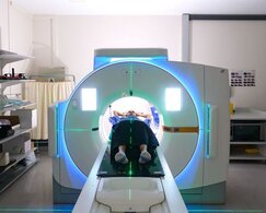 Image showing female in MRI scanner