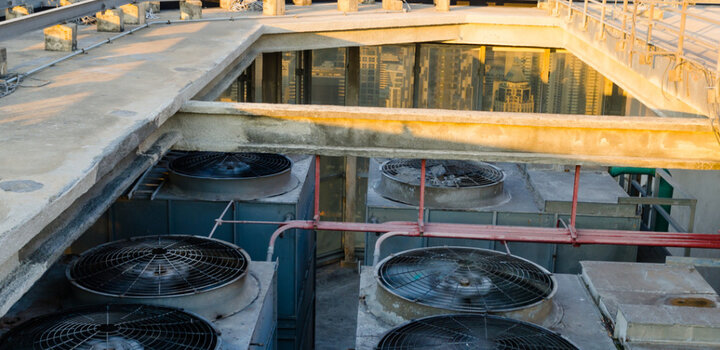 Image showing rooftop air conditioning system