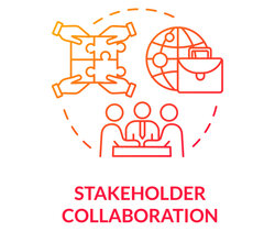 Icons symbolising stakeholder collaboration