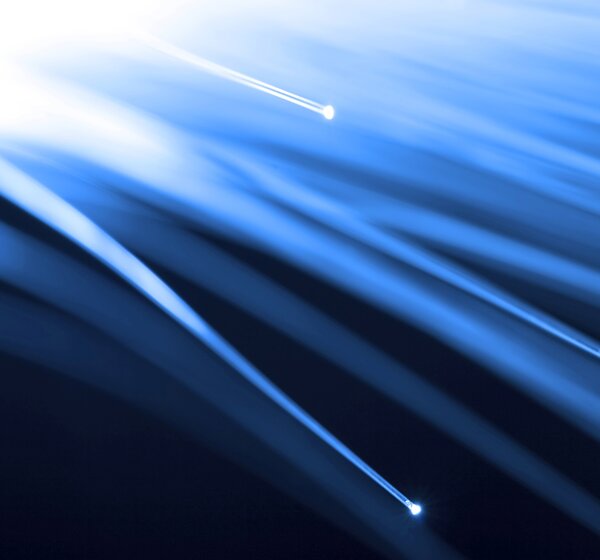 Image showing Blue lights shooting downwards