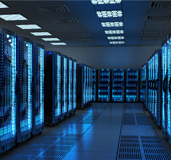 Image showing server racks in a data centre